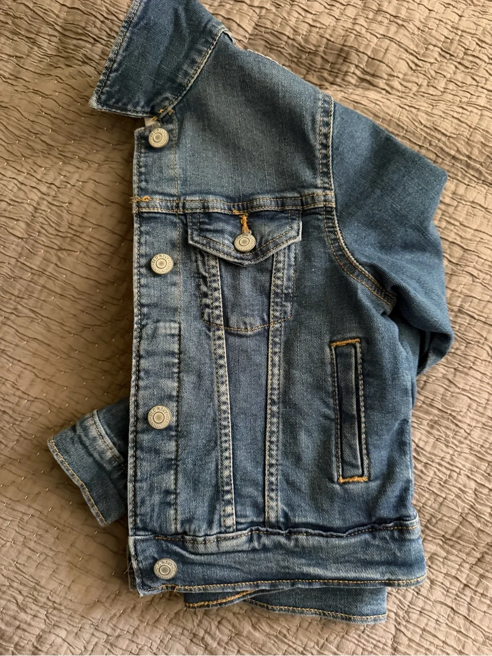 Girls Old Navy Light and Medium Blue Denim Jacket